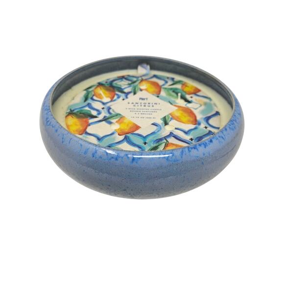 NEW Pier 1 Santorini Citrus 5 Wick Candle 19.75 Oz Lemon Coastal Discontinued - Picture 4 of 4